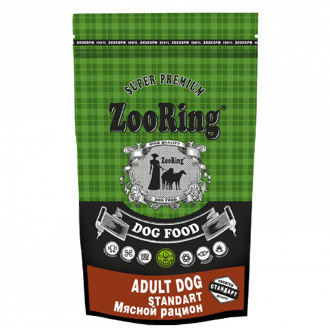 ZooRing Adult Dog Standart (Мясной рацион) 23/10, 2 кг