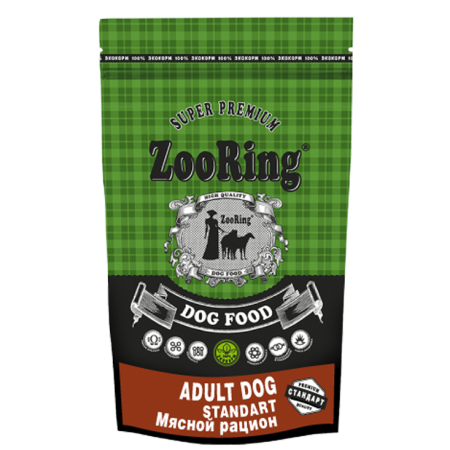 ZooRing Adult Dog Standart (Мясной рацион) 23/10, 2 кг