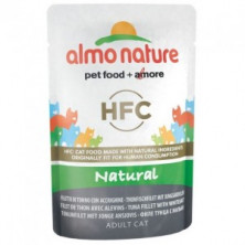 P Almo Nature HFC Natural Adult Cat Tuna and Whitebait (Паучи для взрослых кошек, с тунцом и мальками), 55г х 24шт