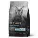 Premier Cat Salmon & Turkey Sterilised сухой корм для взрослых стерилизованных кошек, свежее филе лосося с индейкой - 400 г