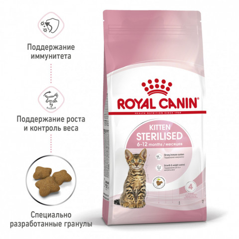 Royal Canin Kitten Sterilised сухой корм для стерилизованных котят - 400 г