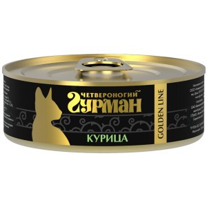 Четвероногий гурман Голден Курица натуральная в желе (Консервы для кошек), 100 г