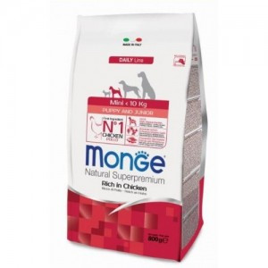 Monge Dog Mini Puppy & Junior сухой корм для щенков мелких пород с курицей 800 г