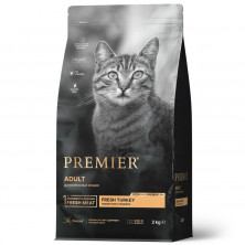 Premier Cat Turkey Adult сухой корм для взрослых кошек, свежая индейка - 2 кг