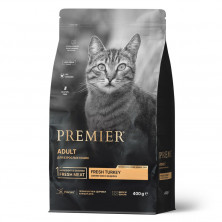 Premier Cat Turkey Adult сухой корм для взрослых кошек, свежая индейка - 400 г