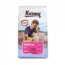 Karmy Sensitive Mini Adult Salmon (Сухой корм для взрослых собак мелких пород, с чувствительный пищеварением с лососем), 2 кг