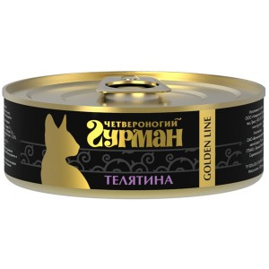 Четвероногий гурман Голден Телятина натуральная в желе (Консервы для кошек), 100 г
