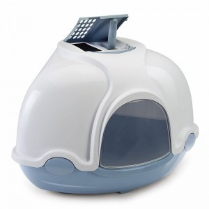 РК Imac Ginger (Туалет для кошек угловой), розовый, 50х40х40 см