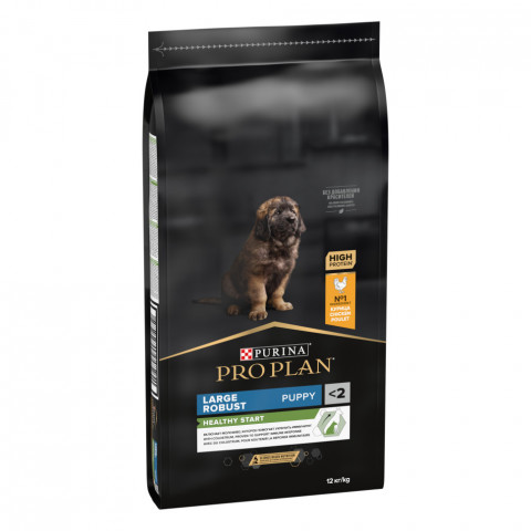 Pro Plan Puppy Large Robust сухой корм для щенков крупных пород с мощным телосложением с курицей и рисом - 12 кг