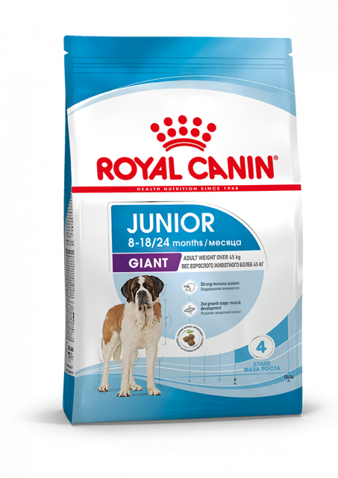Royal Canin Giant Junior сухой корм для молодых собак гигантских пород с курицей - 17 кг