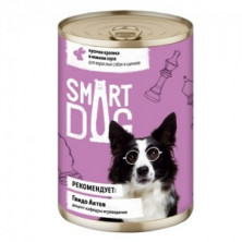 P Smart Dog Кусочки кролика в нежном соусе (Консервы для взрослых собак и щенков), 850 г