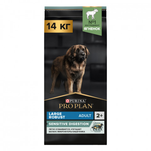 Pro Plan Adult Large Robust сухой корм для взрослых собак крупных пород с мощным телосложением с ягненком - 18 кг
