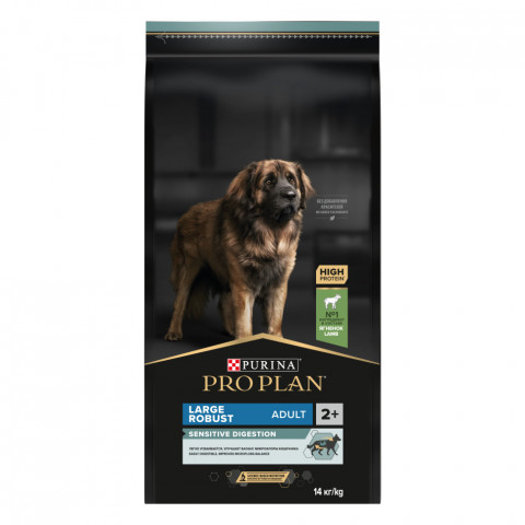 Pro Plan Adult Large Robust сухой корм для взрослых собак крупных пород с мощным телосложением с ягненком - 18 кг