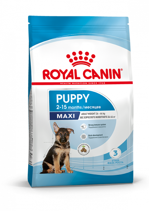 Royal Canin Maxi Puppy сухой корм для щенков крупных пород до 15 месяцев - 15 кг