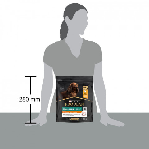 Purina Pro Plan Small & Mini сухой корм для взрослых собак миниатюрных и мелких пород с курицей и рисом - 700 г