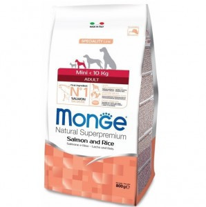 Monge Dog Speciality Mini сухой корм для взрослых собак мелких пород с лососем и рисом 7,5 кг