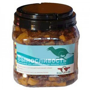 Грин Кьюзин Выносливость (Лакомство для собак - сушеное утиное мясо на батата), 750г (туба)