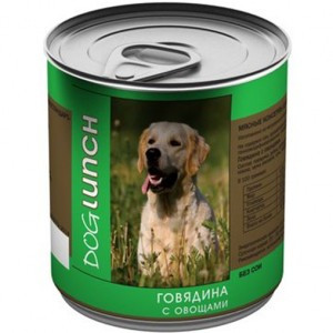 Dog Lunch Adult (Консервы для собак Говядина с овощами) 750г х 12шт