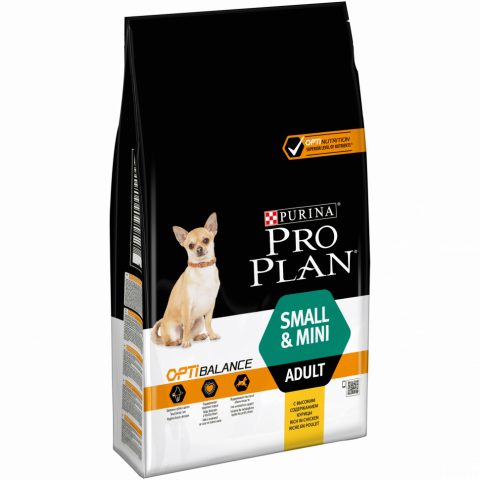 Purina Pro Plan Small & Mini сухой корм для взрослых собак миниатюрных и мелких пород с курицей и рисом - 7 кг