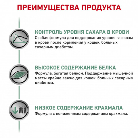 Royal Canin Diabetic лечебный сухой корм для кошек при сахарном диабете - 400 г