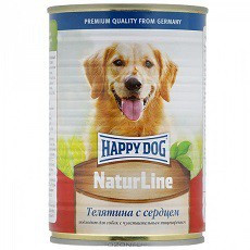 G Happy Dog Телятина с Сердцем (Консервы для собак, телятина с сердцем), 400г х 20шт