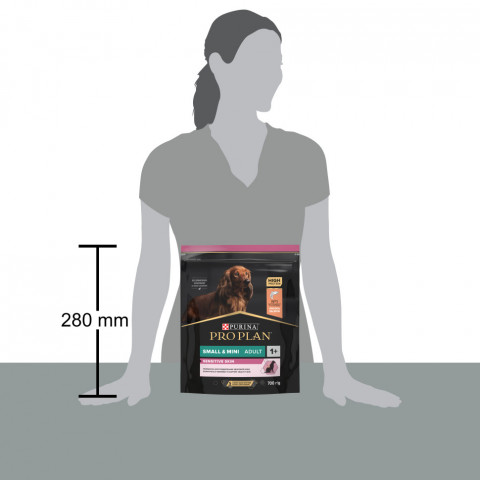 Pro Plan Adult Small&Mini Sensitive Skin сухой корм для собак мелких пород с чувствительной кожей с лососем и рисом - 700 г