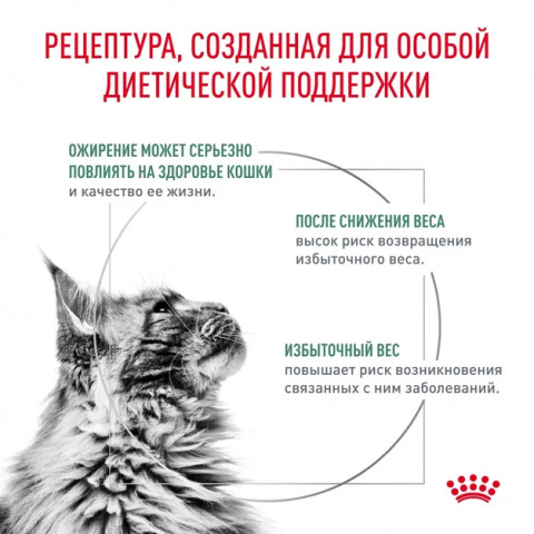Royal Canin SATIETY WEIGHT MANAGEMENT (Корм сухой полнорационный диетический для взрослых кошек), 400 г