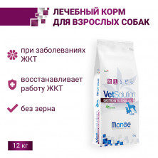 Monge VetSolution Dog Gastrointestinal Гастроинтестинал для собак при заболеваниях ЖКТ, 12 кг