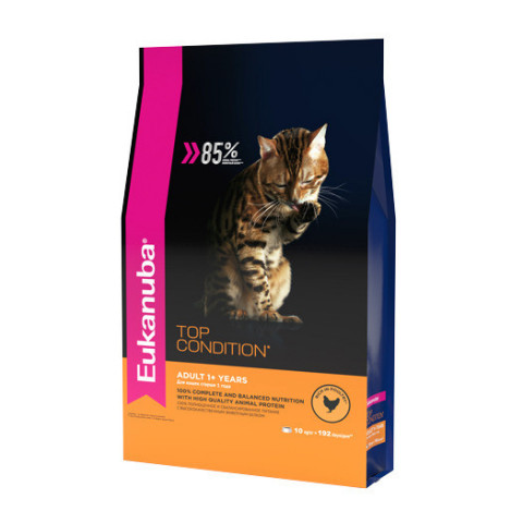 Сухой корм Eukanuba Cat Adult для кошек с птицей - 10 кг