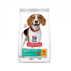 Hill's Science Plan Perfect Weight Medium Chicken (Сухой корм для взрослых собак средних пород для поддержания оптимального веса, с курицей), 12 кг