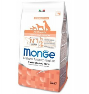 Monge Dog Speciality Puppy & Junior сухой корм для щенков всех пород с лососем и рисом 2,5 кг