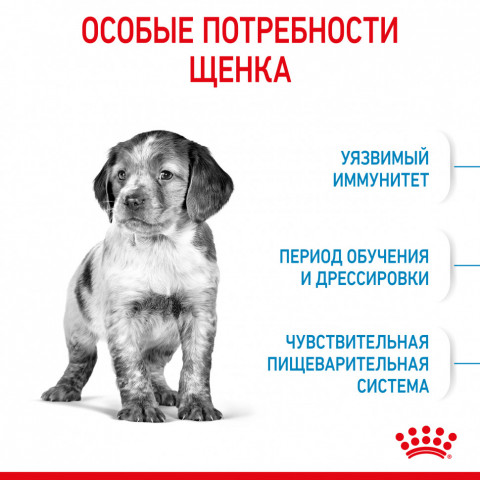 Royal Canin Medium Puppy сухой корм для щенков средних пород с птицей - 3 кг, Здоровое питание для щенков собак средних размеров