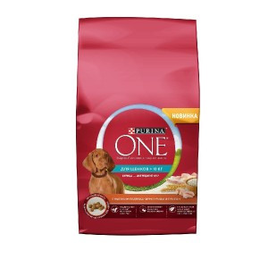 Purina One Puppy (Сухой корм для щенков средних и крупных пород, с высоким содержанием курицы и с рисом) 700г