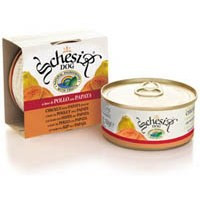 Schesir Dog Adult влажный корм для взрослых собак с цыпленком и папайей в консервах - 150 г