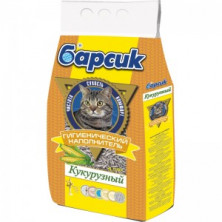 Барсик Кукурузный (Наполнитель впитывающий для кошек), 4,54 л х 3 шт
