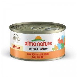 Almo Nature Legend Kitten Chicken консервированный корм с цельными кусочками курицы в бульоне для котят - 70 гр. х 24 шт.
