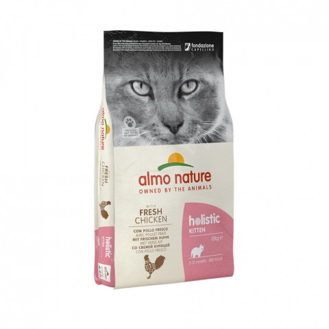 Almo Nature Holistic Kitten Chicken & Rice сухой корм класса холистик для котят с курицей и коричневым рисом - 12 кг