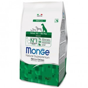 Monge Dog Maxi Adult сухой корм для взрослых собак крупных пород с курицей 12 кг