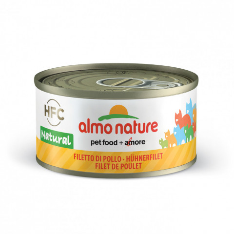 Almo Nature Legend Adult Cat Chicken Fillet консервированный корм с цельными кусочками куриного филе в бульоне для взрослых кошек - 70 гр. х 24 шт.