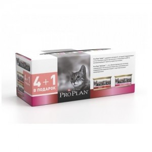 Pro Plan Deliсate (Консервы для кошек с чувствительным пищеварением, мусс индейка), 85г х 5шт