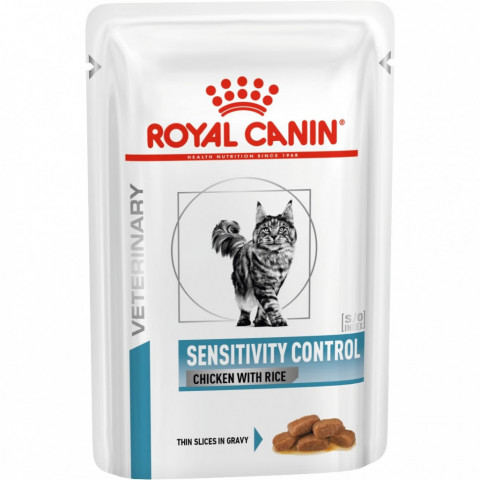 Royal Canin Sensitivity Control Feline Диета для кошек при пищевой аллергии, непереносимости - 85 г*12 шт