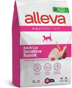 Alleva Equilibrium Adult Cat Sensitive Rabbit сухой корм для взрослых кошек с чувствительным пищеварением кролик - 1,5 кг
