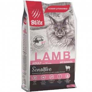 Сухой корм Blitz Adult Cats Lamb для кошек с ягненком - 400 г