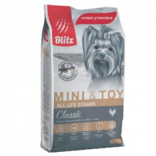 Blitz Classic Adult Mini&Toy Breeds (Сухой корм для собак мелких и миниатюрных пород) 500 г