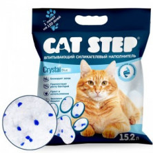 Cat Step (Наполнитель для кошачьих туалетов силикагелевый), 15,2л