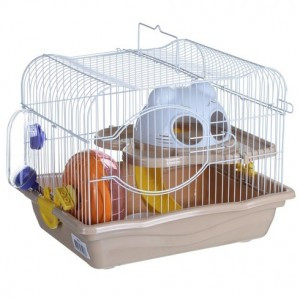 IR Kredo Клетка для хомяков 2х-этажная (цвета в ассортименте), 35,5х26,6х27,5см