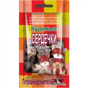 Грин Кьюзин Куриные сердечки (Лакомство для собак),80г