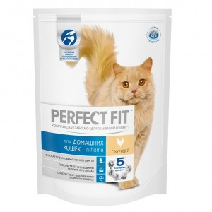 Perfect Fit In-Home (Сухой корм для домашних кошек с курицей) 2,5кг
