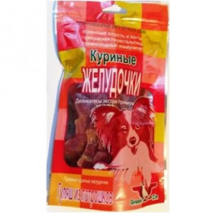 Грин Кьюзин Куриные желудочки (Лакомство для собак),50г