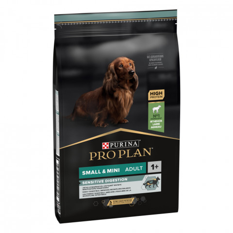Pro Plan Adult Small&Mini Sensitive Digestion сухой корм для собак мелких пород с чувствительным пищеварением с ягненком и рисом - 7 кг